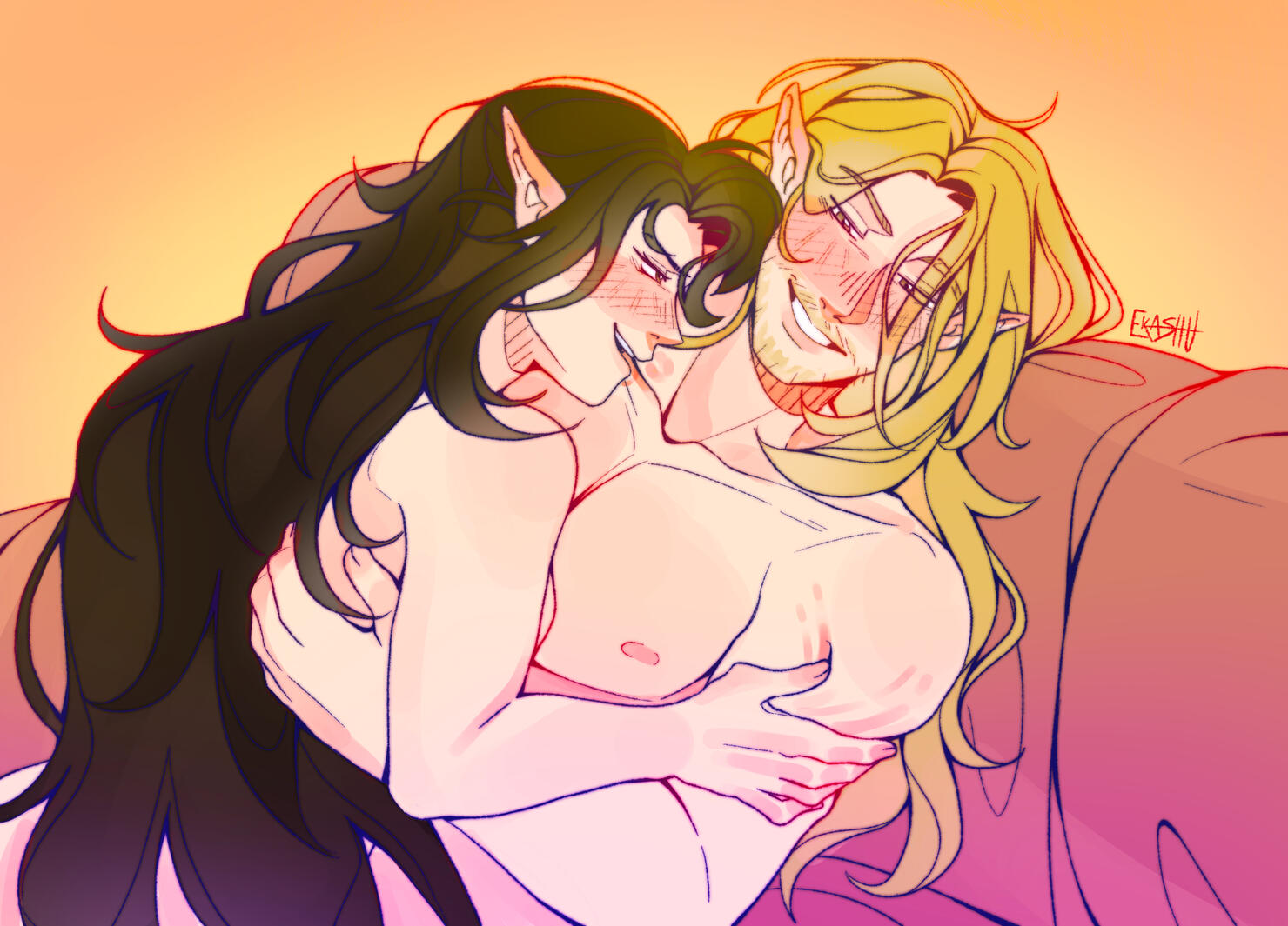 Galatea and Corim by Ekashu